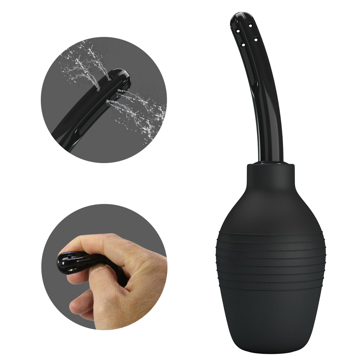 MR PLAY Anal Douche - Black 310 ml Capacity