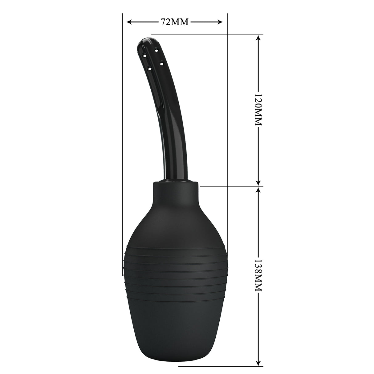 MR PLAY Anal Douche - Black 310 ml Capacity