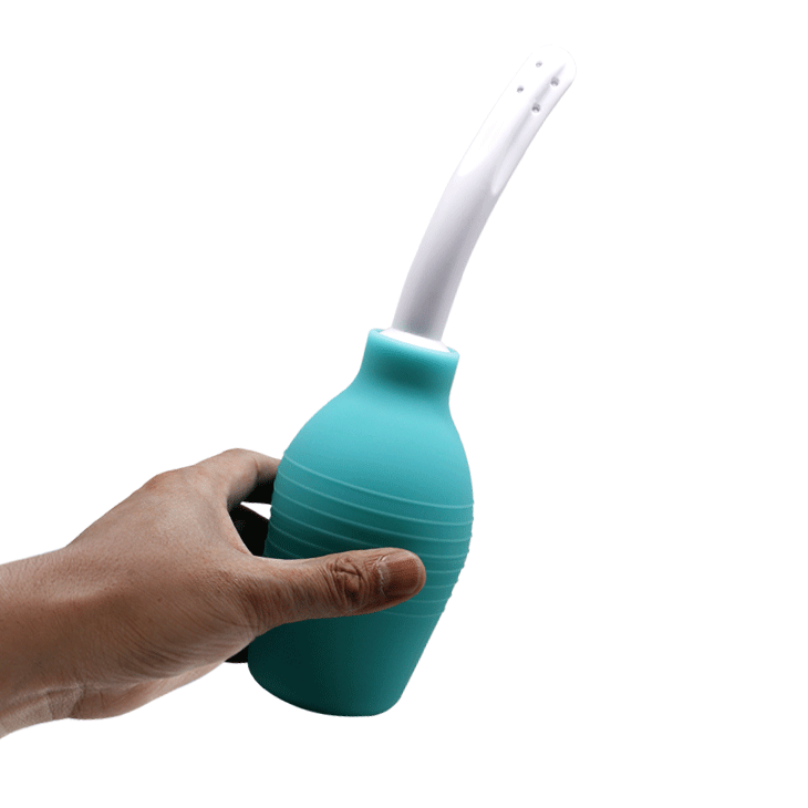 MR PLAY Anal Douche - Aqua/White - 310 ml Capacity