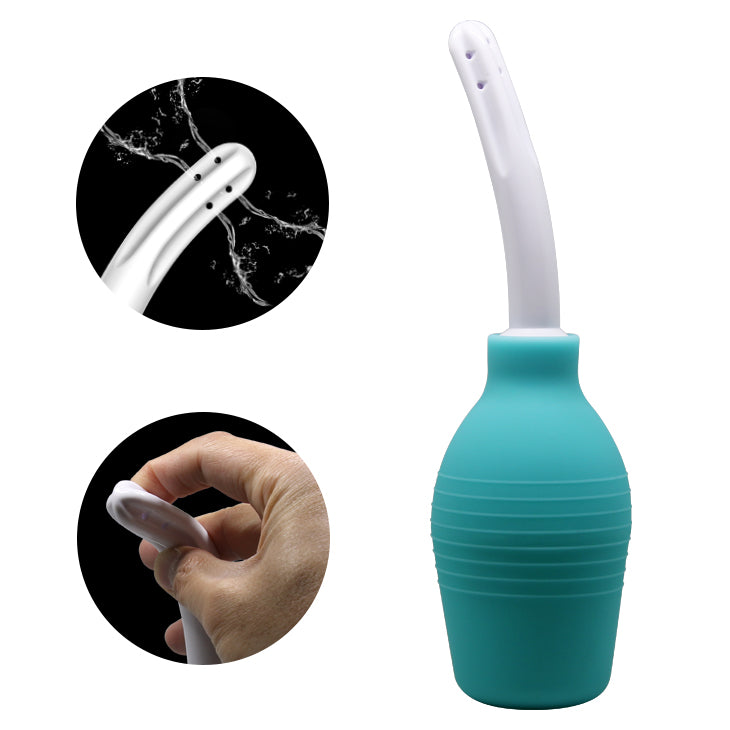 MR PLAY Anal Douche - Aqua/White - 310 ml Capacity