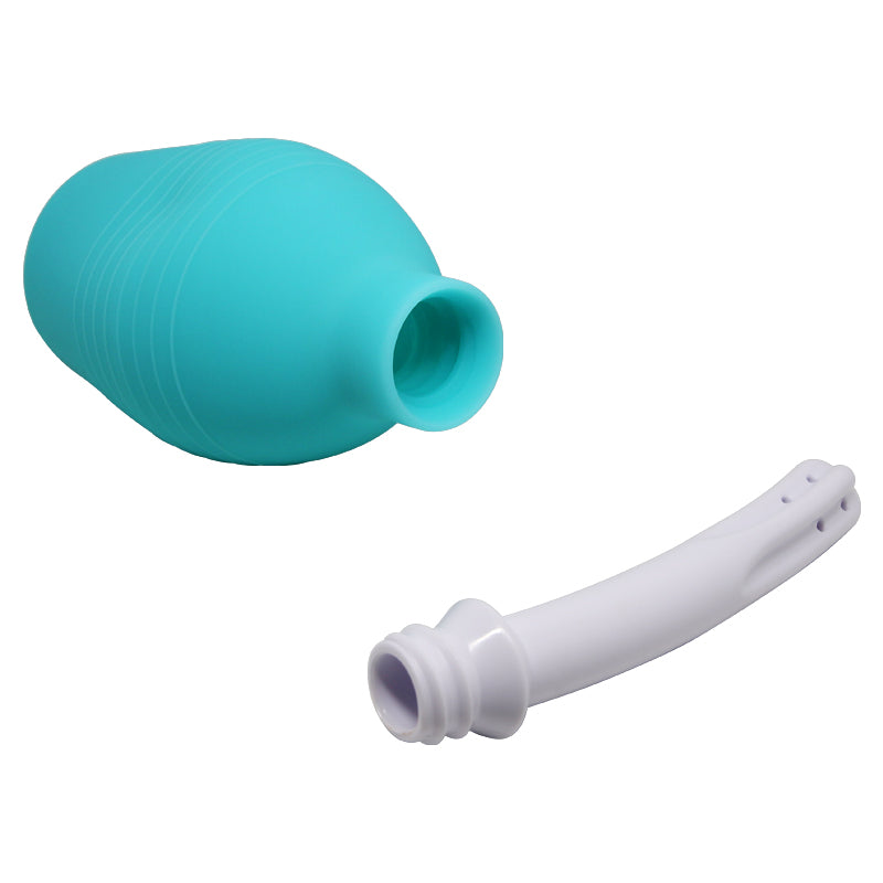 MR PLAY Anal Douche - Aqua/White - 310 ml Capacity