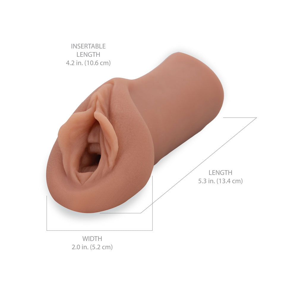 Pipedream Extreme Toyz Sorority Snatch - Brown Vagina Stroker - Naughty by Nature Adult Store