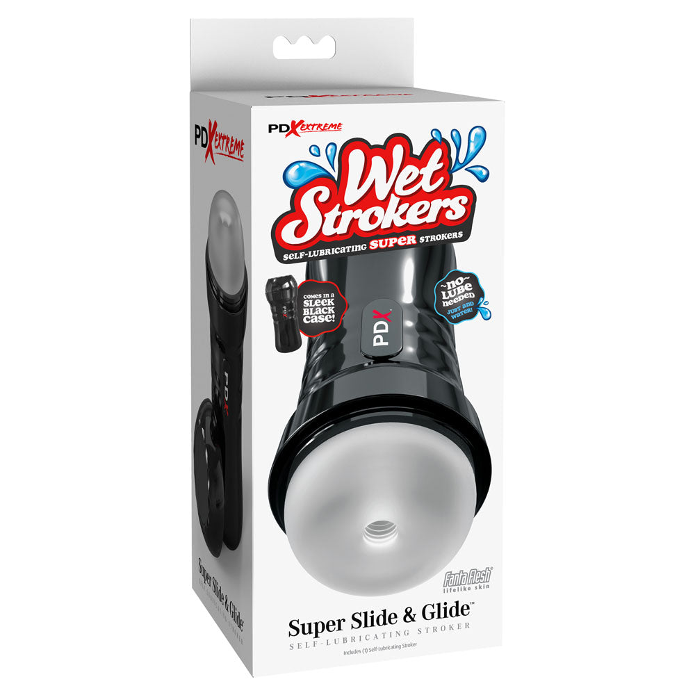 PDX Extreme Wet Strokers Super Slide & Glide - Clear Stroker - Naughty by Nature Adult Store