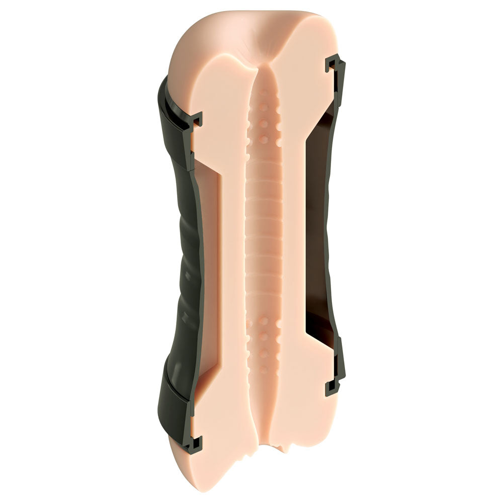 PDX Wet Pussies Super Flip-A-Pussy Over - Flesh Dual Ended Stroker (Vagina & Ass)