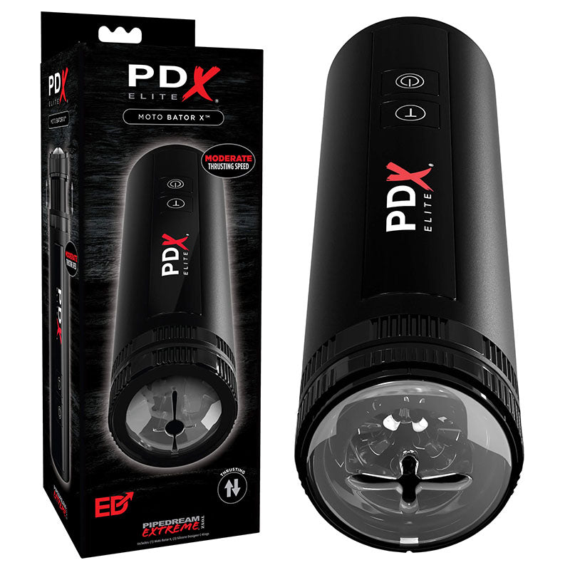 Pipedream Extreme Toyz Elite Moto Bator X - Black Powered Water Stroker - Naughty by Nature Adult Store