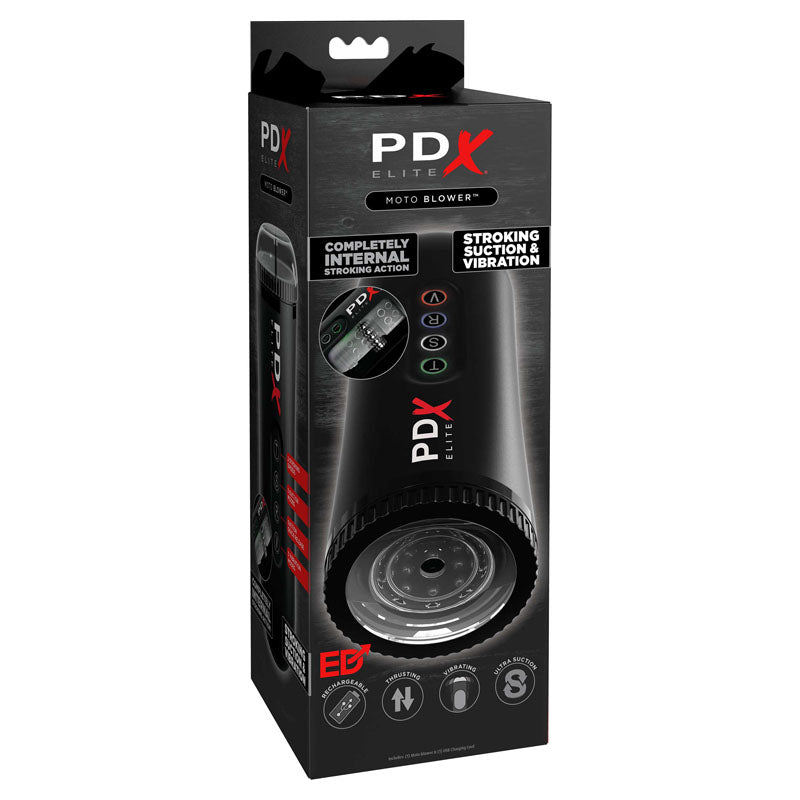 Pipedream Extreme Toyz Elite Moto Blower - Black Powered Masturbator - Naughty by Nature Adult Store