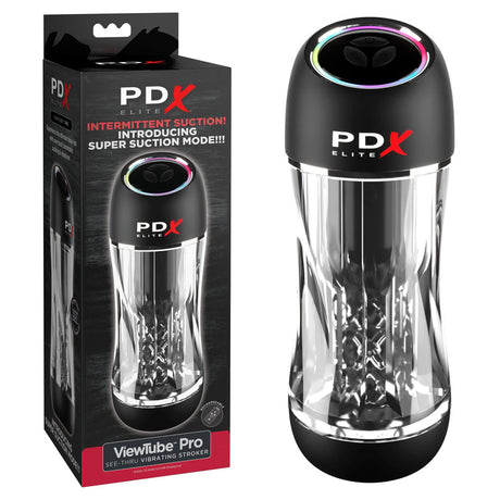 PDX Elite ViewTube Pro - Clear USB Rechargeable Auto Sucking Stroker - Naughty by Nature Adult Store