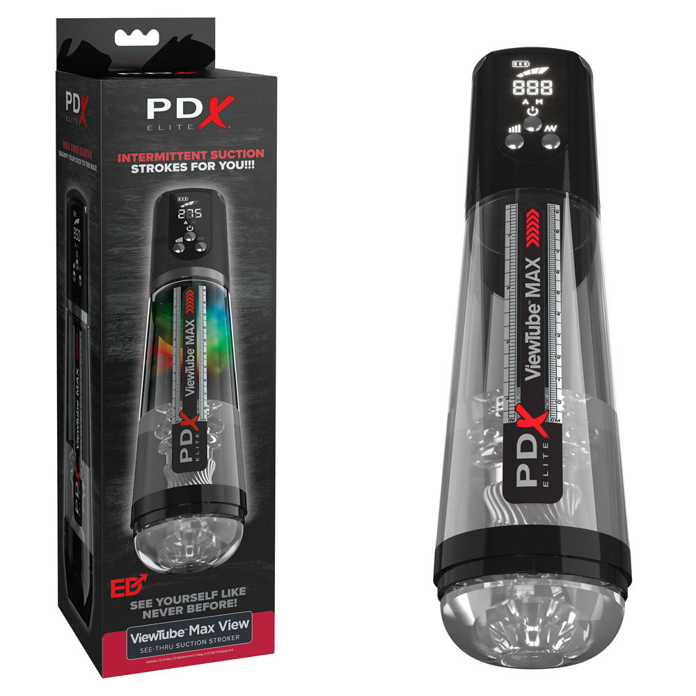 PDX Elite ViewTube MAX View - Suction Auto Stroker - Naughty by Nature Adult Store