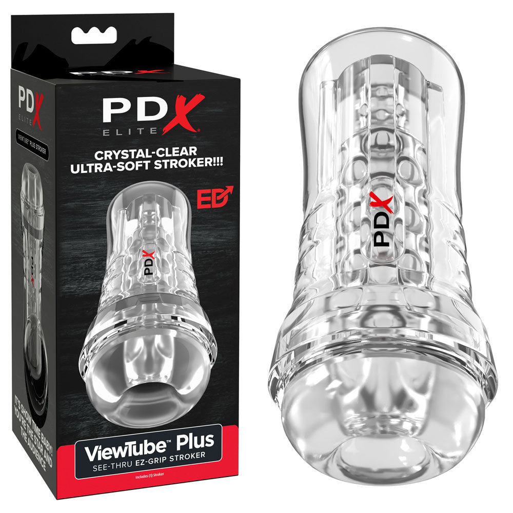 PDX Elite ViewTube EZ Grip Stroker Clear Deluxe Pro
