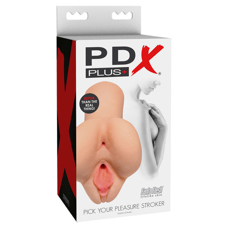 PDX PLUS Pick Your Pleasure Stroker - Flesh Vagina Stroker - Naughty by Nature Adult Store