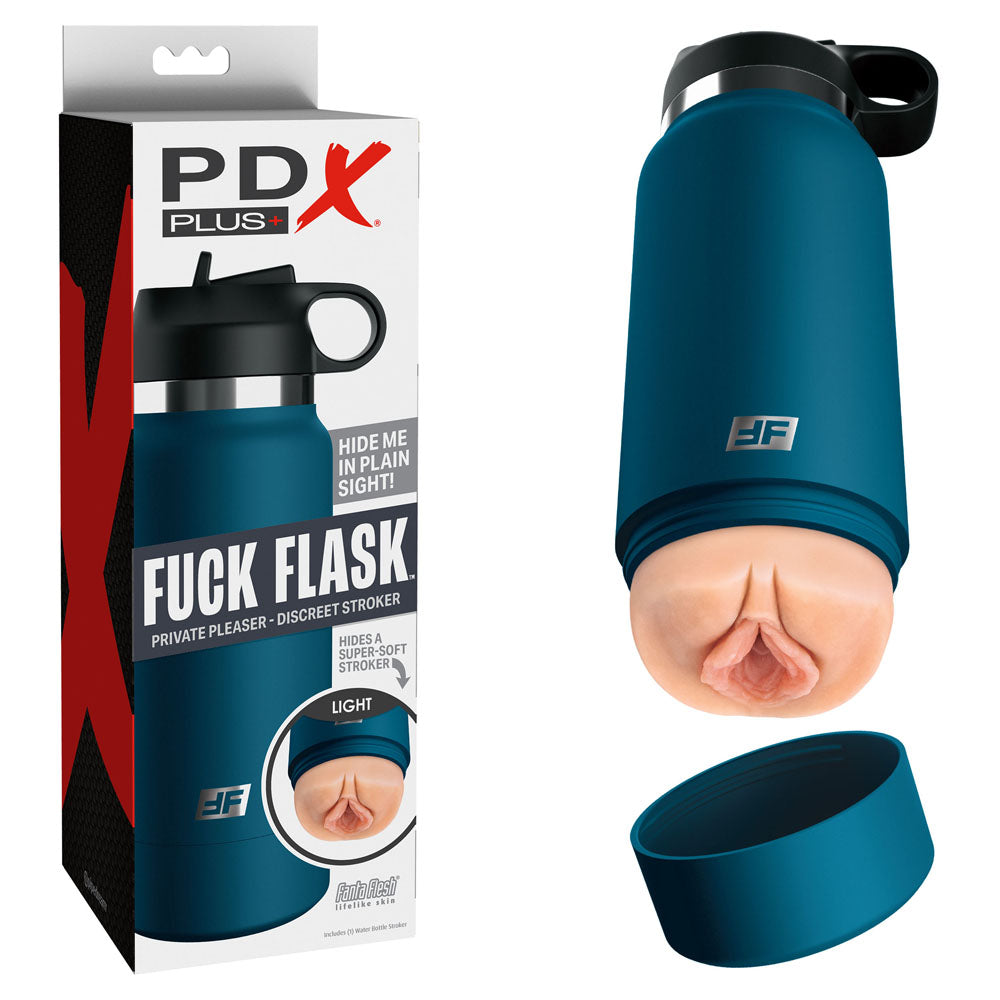 PDX Plus Fuck Flask - Flesh Discreet Vagina Stroker - Naughty by Nature Adult Store