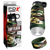 PDX Plus Fap Flask - Happy Camper - Frosted Discreet Stroker - Naughty by Nature Adult Store