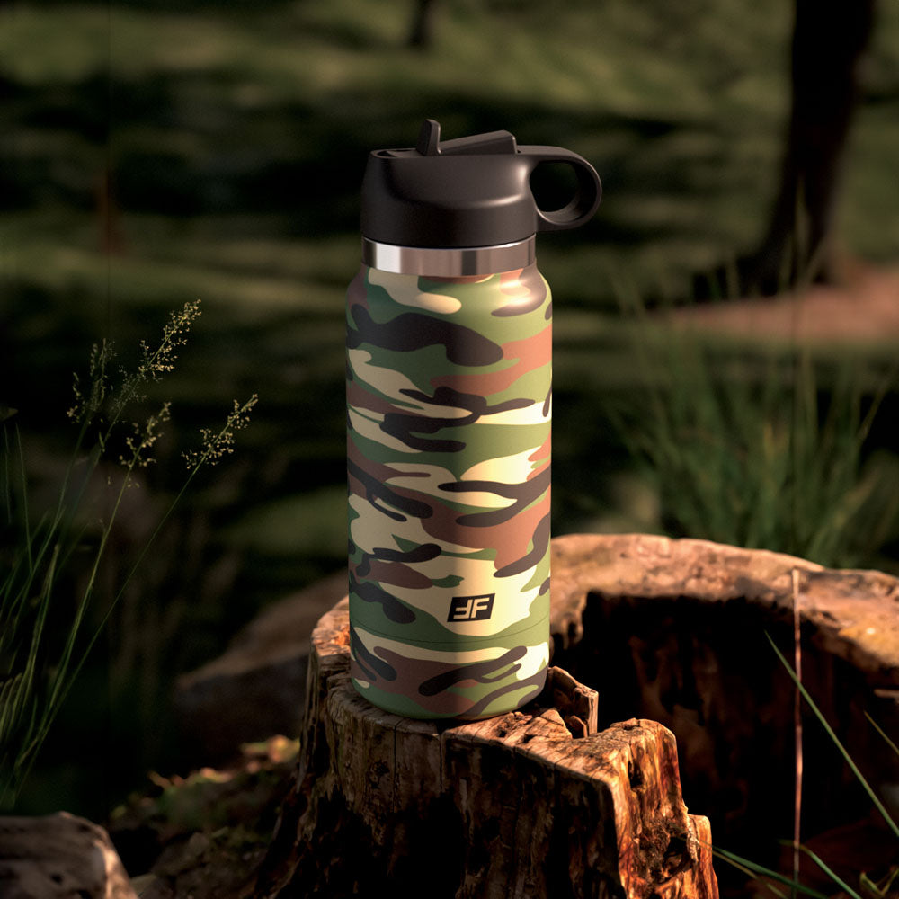 PDX Plus Fap Flask - Happy Camper - Frosted Discreet Stroker - Naughty by Nature Adult Store