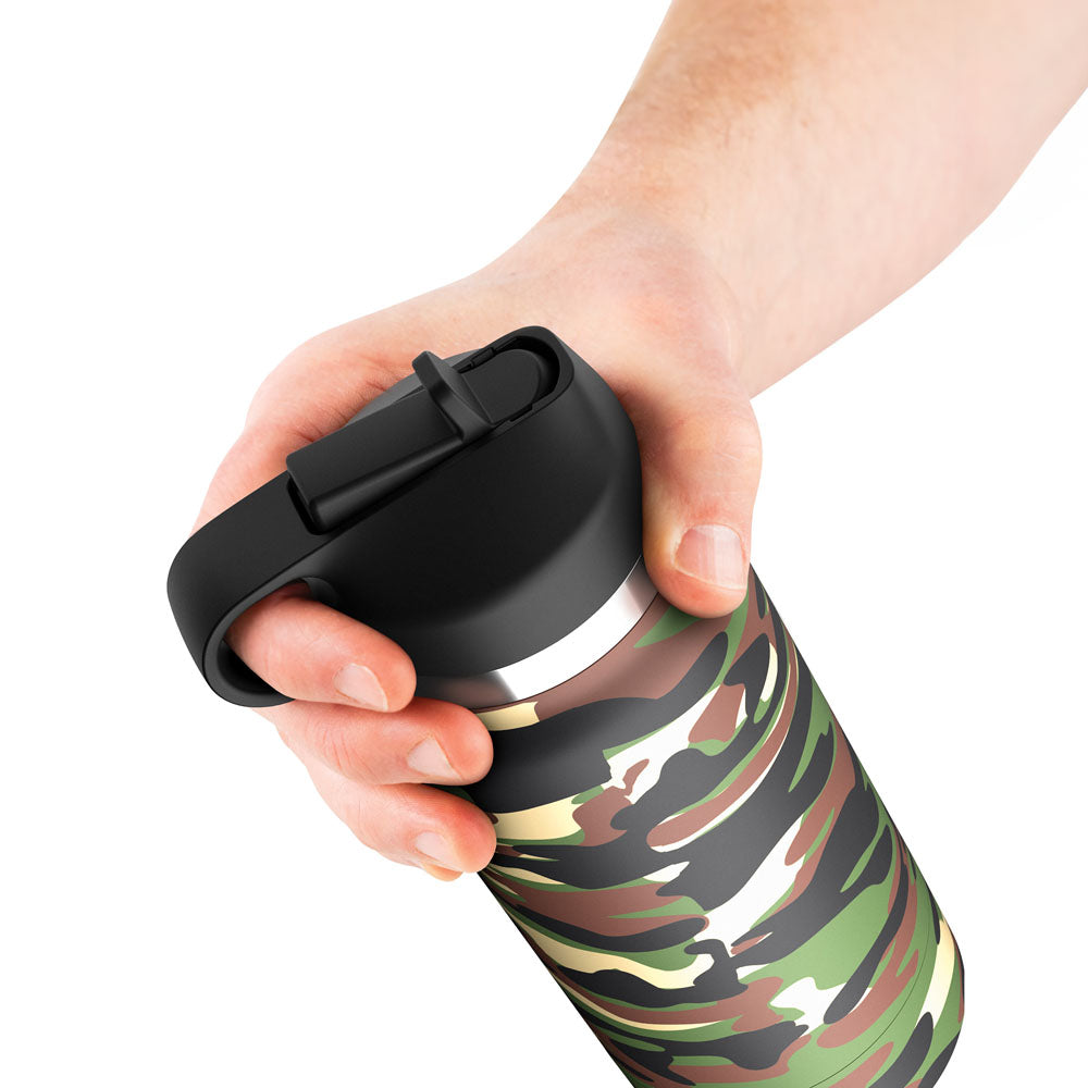 PDX Plus Fap Flask - Happy Camper - Frosted Discreet Stroker - Naughty by Nature Adult Store