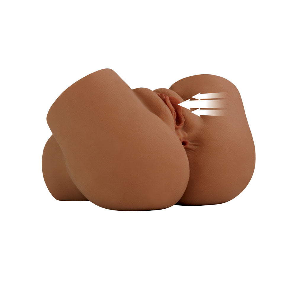 PDX Elite Back That Ass Up - Brown - Rechargeable Auto Mega Masturbator - Naughty by Nature Adult Store