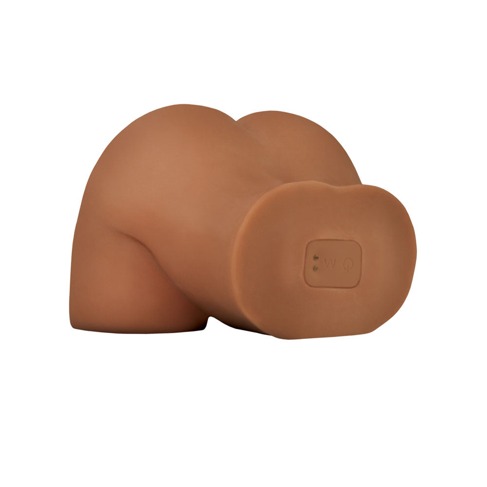 PDX Elite Shake That Ass - Brown Rechargeable Vibrating Masturbator - Naughty by Nature Adult Store