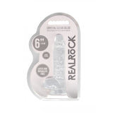 REALROCK 6'' Realistic Dildo With Balls - Clear 15.2 cm Dong - Naughty by Nature Adult Store