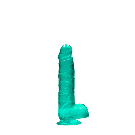 REALROCK 6'' Realistic Dildo With Balls - Turquoise - Naughty by Nature Adult Store