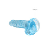 REALROCK 7'' Realistic Dildo With Balls - Blue 17.8 cm Dong - Naughty by Nature Adult Store