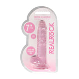 REALROCK 7'' Realistic Dildo With Balls - Pink 17.8 cm Dong - Naughty by Nature Adult Store
