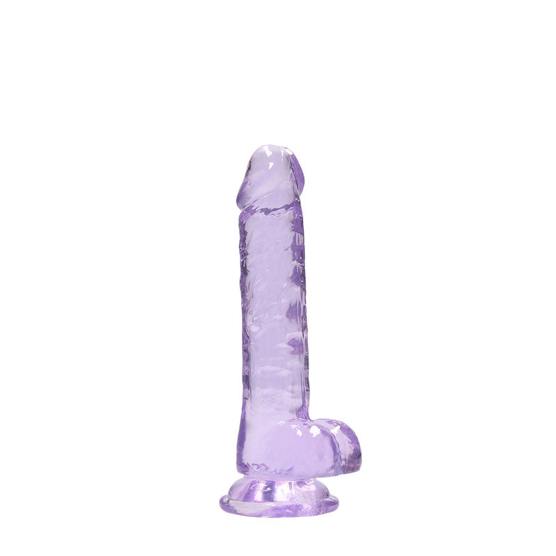 REALROCK 7'' Realistic Dildo With Balls - Purple - Naughty by Nature Adult Store