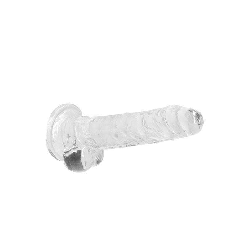 REALROCK 7'' Realistic Dildo With Balls - Clear 17.8 cm Dong - Naughty by Nature Adult Store