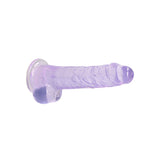 REALROCK 8'' Realistic Dildo With Balls - Purple 20.3 cm Dong - Naughty by Nature Adult Store