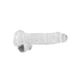 REALROCK 8'' Realistic Dildo With Balls - Clear 20.3 cm Dong - Naughty by Nature Adult Store