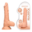REALROCK 7'' Realistic Dildo With Balls - Flesh 17.8 cm Dong - Naughty by Nature Adult Store