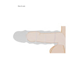 REALROCK 8'' Realistic Penis Extender with Rings - Flesh 20.3 cm Penis Extension Sleeve - Naughty by Nature Adult Store