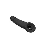 Realrock 9 Inch Realistic Penis Extender With Rings Black Sleeve