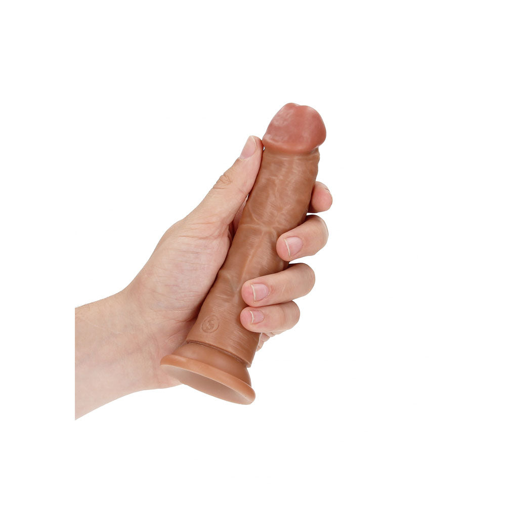 REALROCK Realistic Regular Curved Dildo with Suction Cup