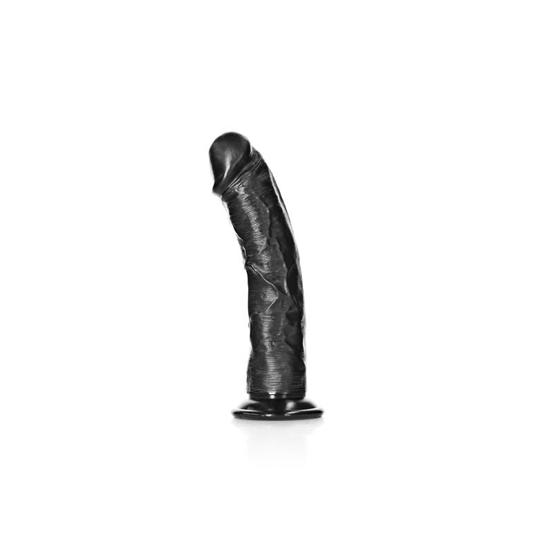 REALROCK Realistic Regular Curved Dildo with Suction Cup
