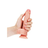 REALROCK Straight Realistic Dildo with Balls - 18 cm - Flesh 18 cm (7'') Dong - Naughty by Nature Adult Store