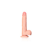 REALROCK Straight Realistic Dildo with Balls - 18 cm - Flesh 18 cm (7'') Dong - Naughty by Nature Adult Store
