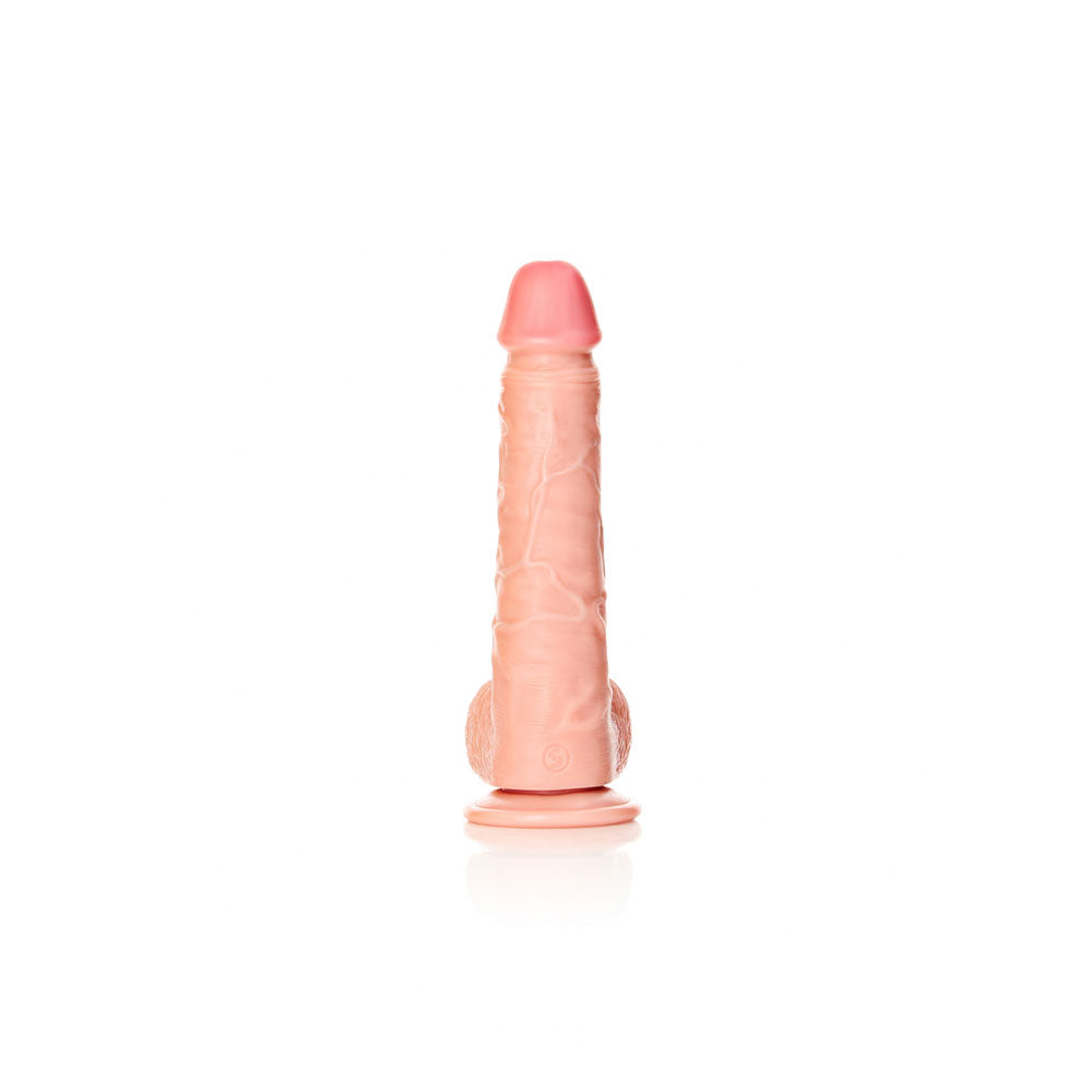 REALROCK Straight Realistic Dildo with Balls - 23 cm