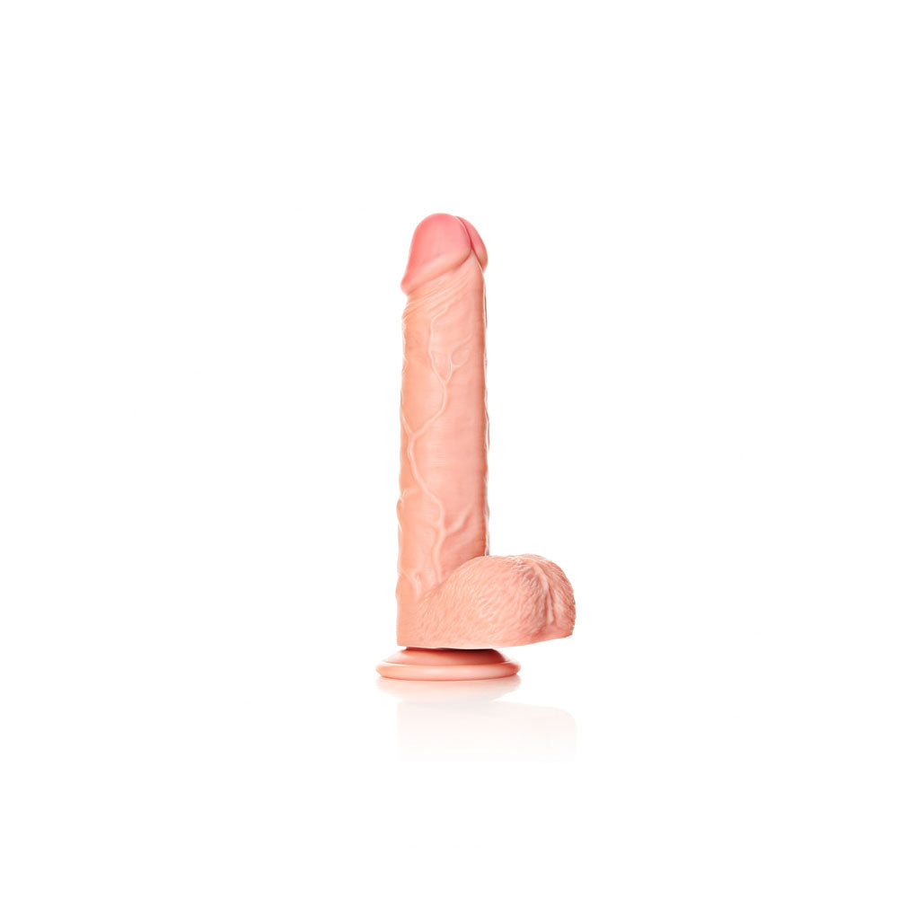 REALROCK Straight Realistic Dildo with Balls - 23 cm