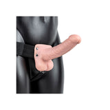 REALROCK Hollow Strap-On with Balls - 18 cm Flesh - Naughty by Nature Adult Store