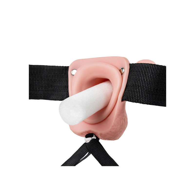 REALROCK Hollow Strap-On with Balls - 18 cm Flesh - Naughty by Nature Adult Store