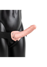 REALROCK Hollow Strap-on- Flesh 20.5 cm - Naughty by Nature Adult Store