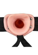 REALROCK Hollow Strap-on- Flesh 20.5 cm - Naughty by Nature Adult Store
