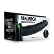 REALROCK Vibrating Hollow Strap-on - 20.5 cm Black - Black 20.5 cm Vibrating Hollow Strap-On - Naughty by Nature Adult Store