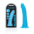 REALROCK 15.5 cm Slim Glow in the Dark Neon - Blue - Glow in Dark Blue 15.5 cm (6'') Dong - Naughty by Nature Adult Store