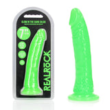 REALROCK 18 cm Slim Glow in the Dark Neon - Green - Glow in Dark Green 18 cm (7'') Dong - Naughty by Nature Adult Store