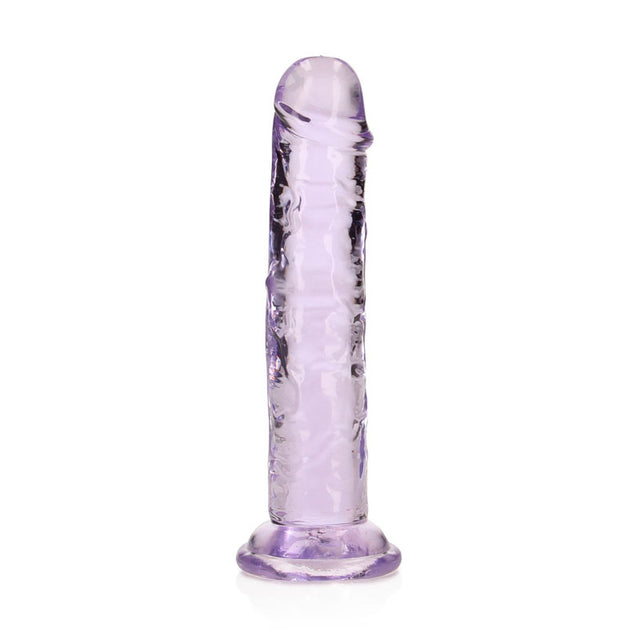 REALROCK 15.5 cm Straight Dildo - Purple - Purple 15.5 cm (6'') Dong - Naughty by Nature Adult Store