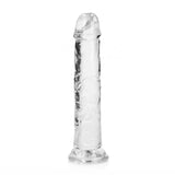REALROCK 18 cm Straight Dildo - Clear (7'') - Naughty by Nature Adult Store