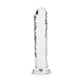 REALROCK 18 cm Straight Dildo - Clear (7'') - Naughty by Nature Adult Store