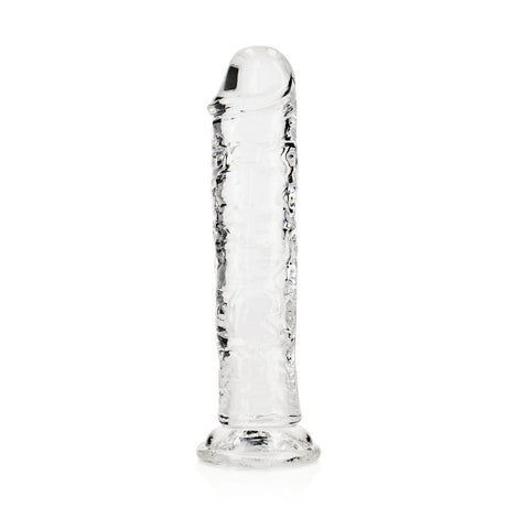 REALROCK 18 cm Straight Dildo - Clear (7'') - Naughty by Nature Adult Store