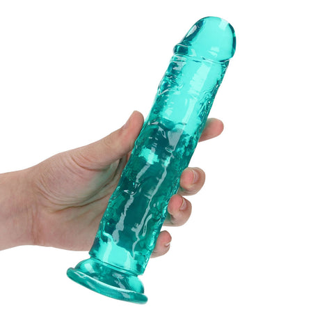 RealRock Straight Dildo Turquoise 8 Inch Dong