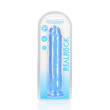RealRock Premium Straight Dildo Blue 10 Inch